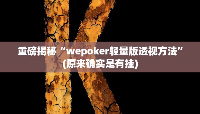 实测辅助”微乐河南麻将小程序万能挂”(详细开挂教程)