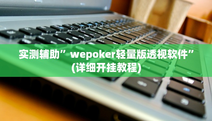 实测辅助”wepoker轻量版透视软件”(详细开挂教程)