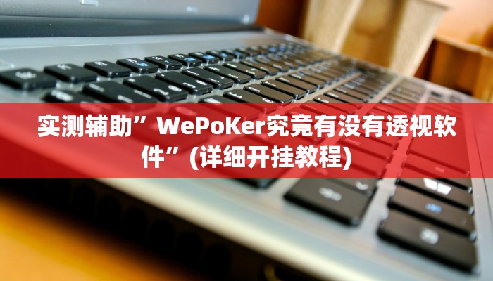 实测辅助”WePoKer究竟有没有透视软件”(详细开挂教程)