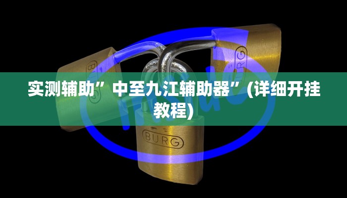 实测辅助”中至九江辅助器”(详细开挂教程)