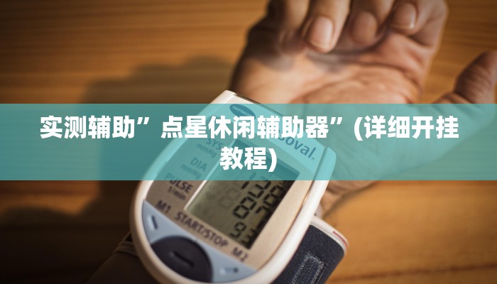实测辅助”点星休闲辅助器”(详细开挂教程)