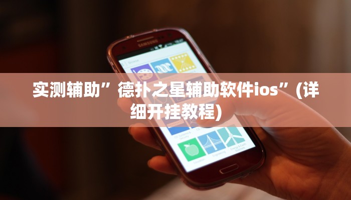 实测辅助”德扑之星辅助软件ios”(详细开挂教程)