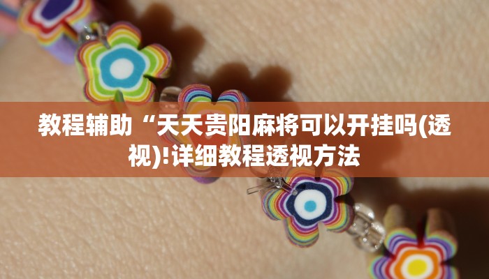 教程辅助“天天贵阳麻将可以开挂吗(透视)!详细教程透视方法