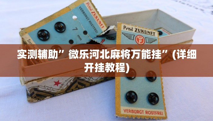 实测辅助”微乐河北麻将万能挂”(详细开挂教程)