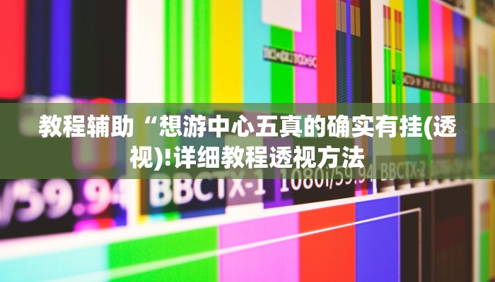 教程辅助“想游中心五真的确实有挂(透视)!详细教程透视方法