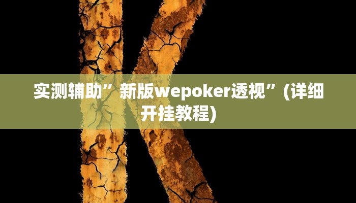 实测辅助”新版wepoker透视”(详细开挂教程)