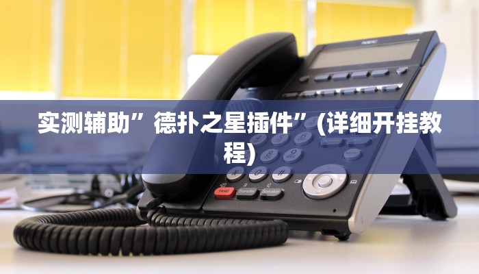 实测辅助”德扑之星插件”(详细开挂教程)