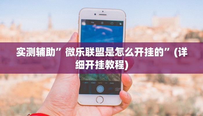 实测辅助”微乐联盟是怎么开挂的”(详细开挂教程)