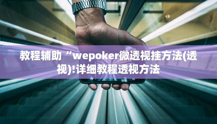 教程辅助“wepoker微透视挂方法(透视)!详细教程透视方法