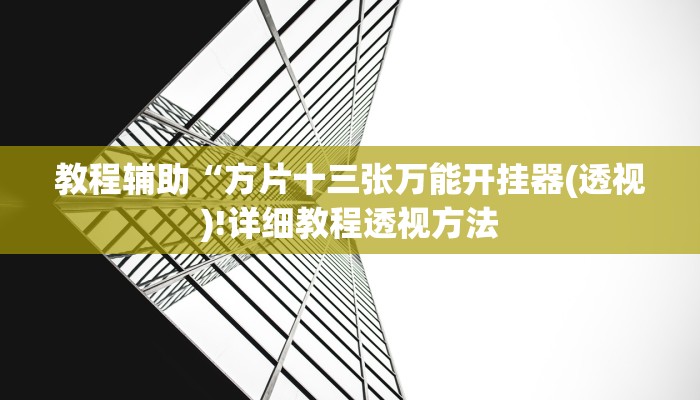 实测辅助”wepoker究竟有没有透视挂”(详细开挂教程)