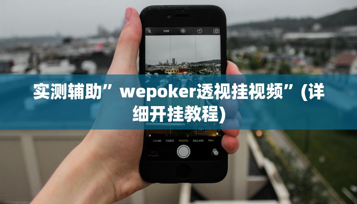 实测辅助”wepoker透视挂视频”(详细开挂教程)