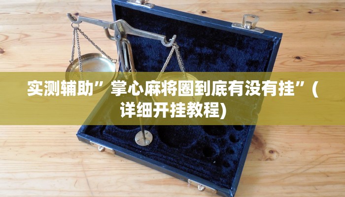 实测辅助”掌心麻将圈到底有没有挂”(详细开挂教程)