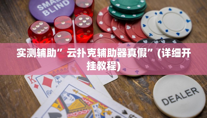 实测辅助”南通长牌万能开挂器”(详细开挂教程)