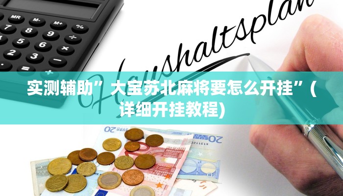 实测辅助”大宝苏北麻将要怎么开挂”(详细开挂教程)