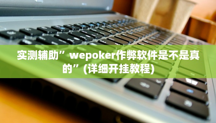 实测辅助”wepoker作弊软件是不是真的”(详细开挂教程)