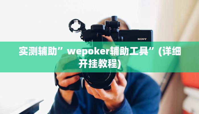 实测辅助”wepoker辅助工具”(详细开挂教程)