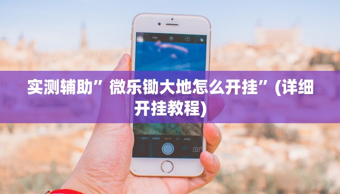 实测辅助”微乐锄大地怎么开挂”(详细开挂教程)