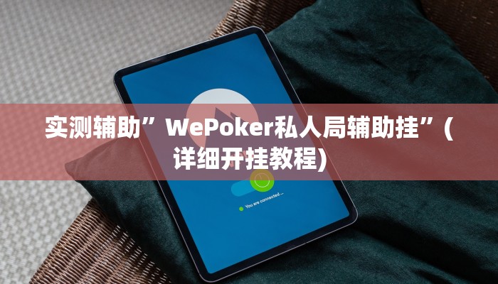实测辅助”WePoker私人局辅助挂”(详细开挂教程)