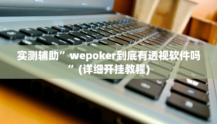 实测辅助”wepoker到底有透视软件吗”(详细开挂教程)