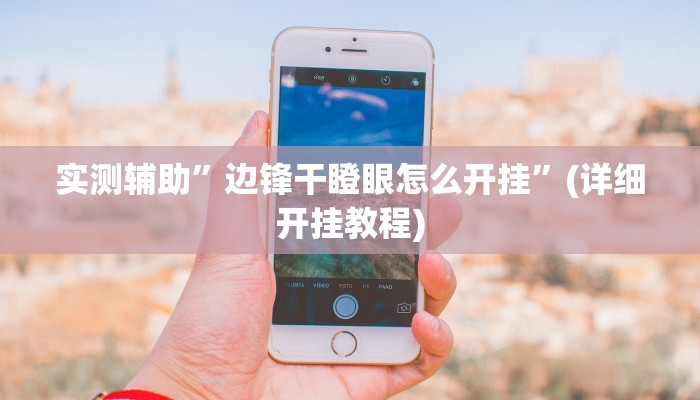 实测辅助”边锋干瞪眼怎么开挂”(详细开挂教程)