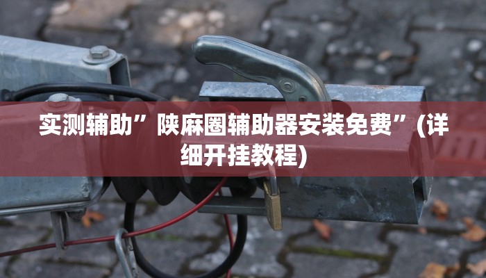 实测辅助”陕麻圈辅助器安装免费”(详细开挂教程)