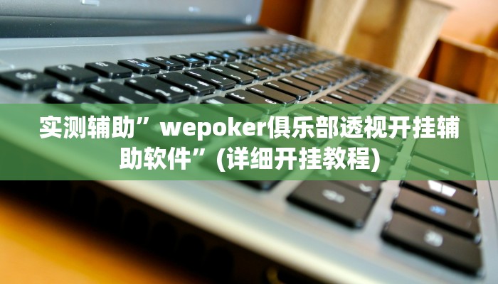 实测辅助”wepoker俱乐部透视开挂辅助软件”(详细开挂教程)