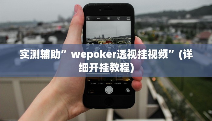 实测辅助”wepoker透视挂视频”(详细开挂教程)
