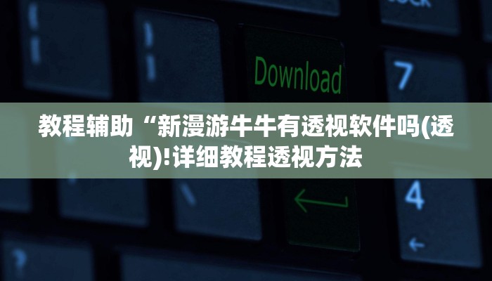 教程辅助“新漫游牛牛有透视软件吗(透视)!详细教程透视方法