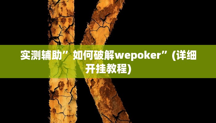 实测辅助”德扑之星辅助挂透视挂”(详细开挂教程)