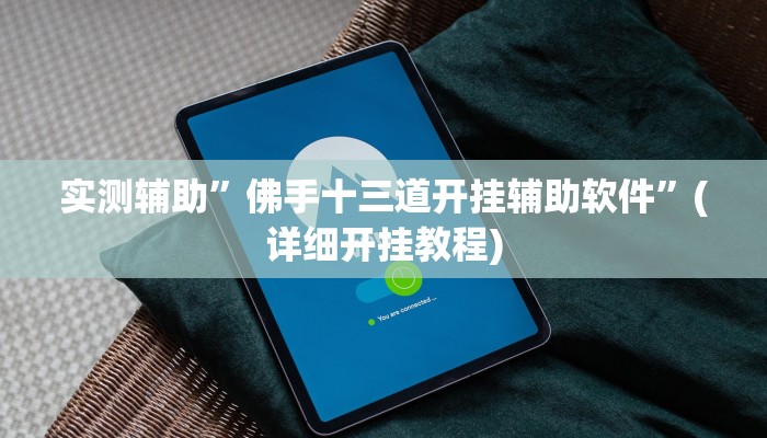 实测辅助”佛手十三道开挂辅助软件”(详细开挂教程)