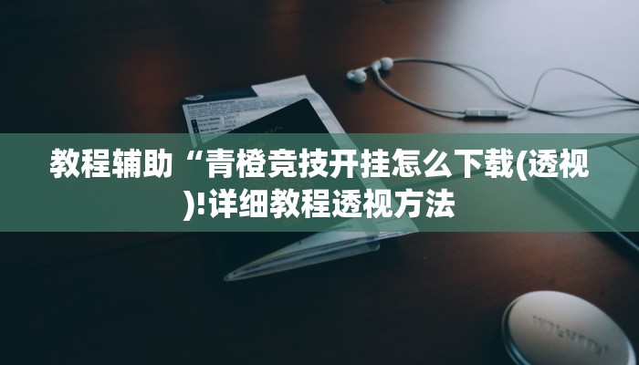 教程辅助“青橙竞技开挂怎么下载(透视)!详细教程透视方法