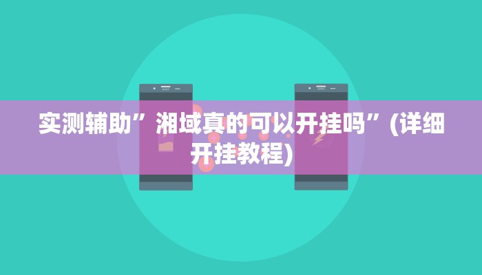 实测辅助”湘域真的可以开挂吗”(详细开挂教程)