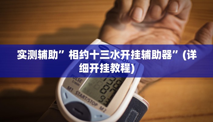 实测辅助”相约十三水开挂辅助器”(详细开挂教程)