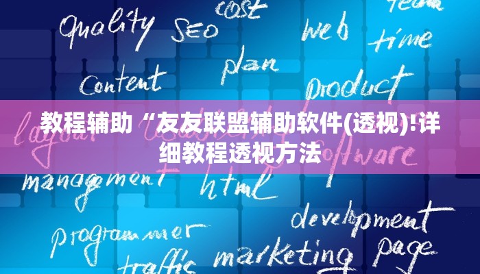 教程辅助“友友联盟辅助软件(透视)!详细教程透视方法