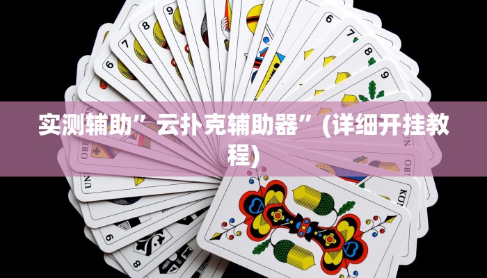 实测辅助”云扑克辅助器”(详细开挂教程)