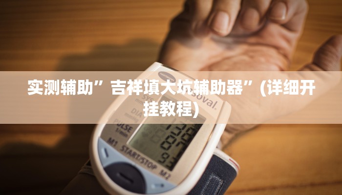 实测辅助”吉祥填大坑辅助器”(详细开挂教程)