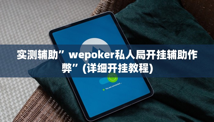 实测辅助”wepoker私人局开挂辅助作弊”(详细开挂教程)