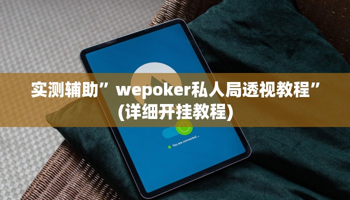 实测辅助”wepoker私人局透视教程”(详细开挂教程)