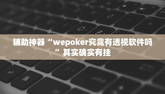 实测辅助”HHpoker透视辅助软件教程”(详细开挂教程)