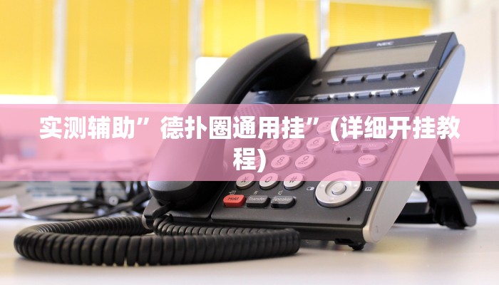 实测辅助”德扑圈通用挂”(详细开挂教程)