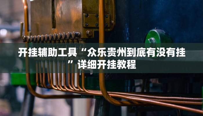 开挂辅助工具“众乐贵州到底有没有挂”详细开挂教程