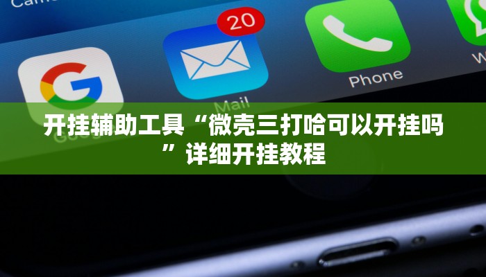 开挂辅助工具“微壳三打哈可以开挂吗”详细开挂教程