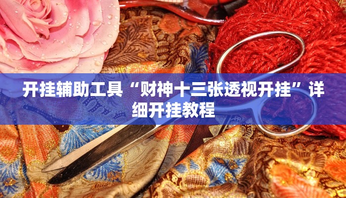 开挂辅助工具“财神十三张透视开挂”详细开挂教程