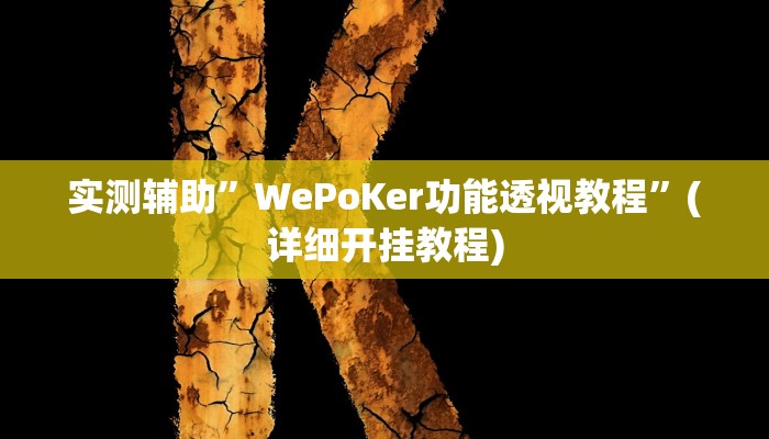 实测辅助”微乐汤圆麻将挂怎么安装”(详细开挂教程)