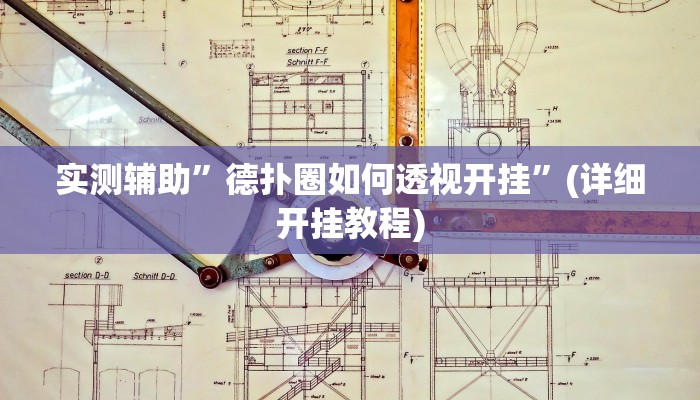 实测辅助”德扑圈如何透视开挂”(详细开挂教程)