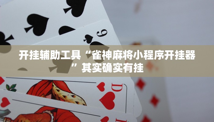 开挂辅助工具“雀神麻将小程序开挂器”其实确实有挂