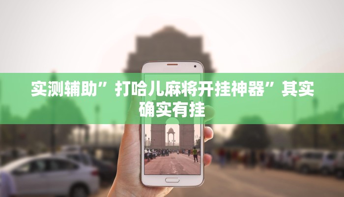 实测辅助”打哈儿麻将开挂神器”其实确实有挂
