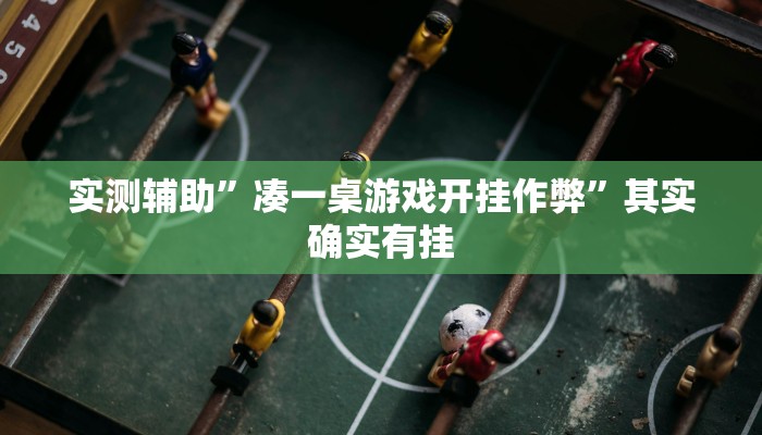 实测辅助”凑一桌游戏开挂作弊”其实确实有挂