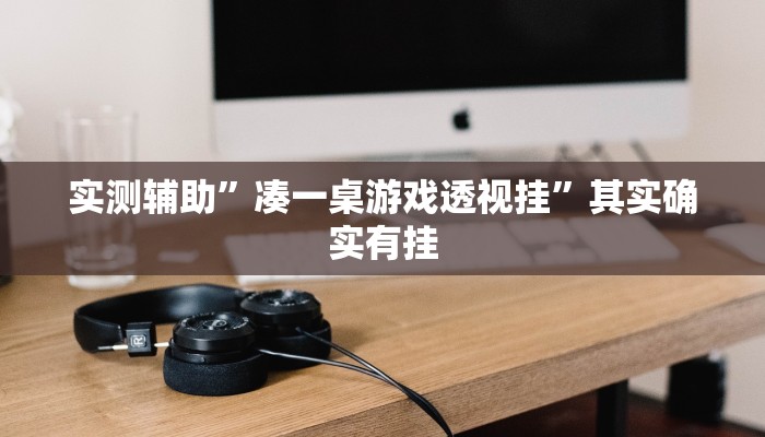 实测辅助”凑一桌游戏透视挂”其实确实有挂