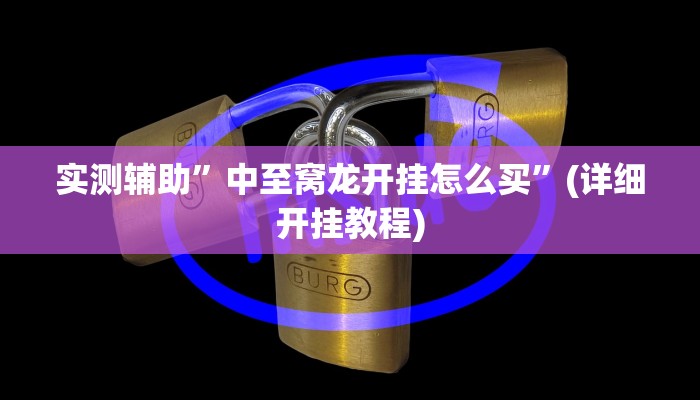 实测辅助”中至窝龙开挂怎么买”(详细开挂教程)